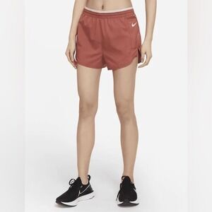 Nike‎ Dri-FIT Tempo Luxe Womens Running Shorts Red Pink CZ9576-691 Size L NWT